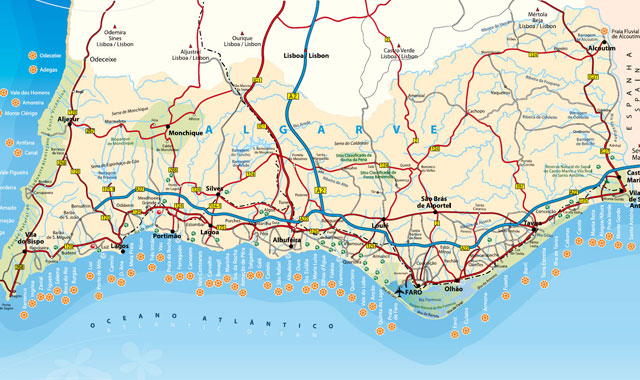 Maps of the Algarve Region ‹ Algarve Guide